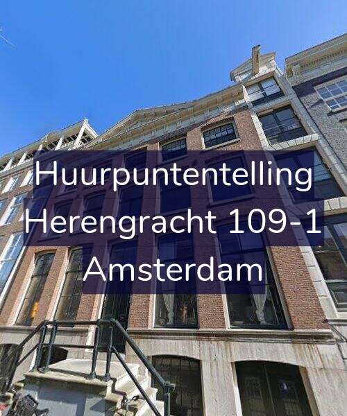Foto gevel Huurpuntentelling voor Herengracht 109-1, Amsterdam