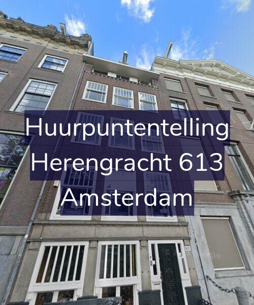 Foto gevel Huurpuntentelling voor Herengracht 613, Amsterdam