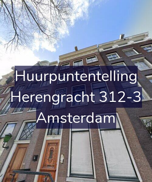 Foto gevel Huurpuntentelling voor Herengracht 312-3, Amsterdam