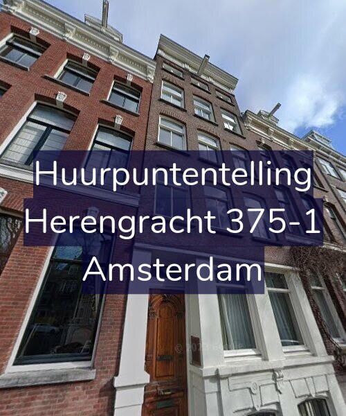 Foto gevel Huurpuntentelling voor Herengracht 375-1, Amsterdam