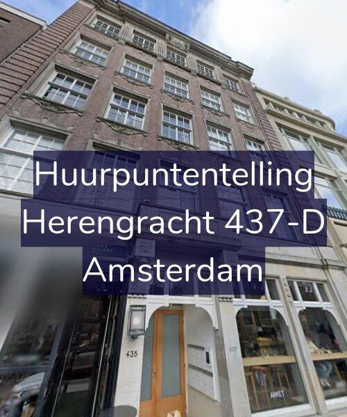 Foto gevel Huurpuntentelling voor Herengracht 437-D, Amsterdam