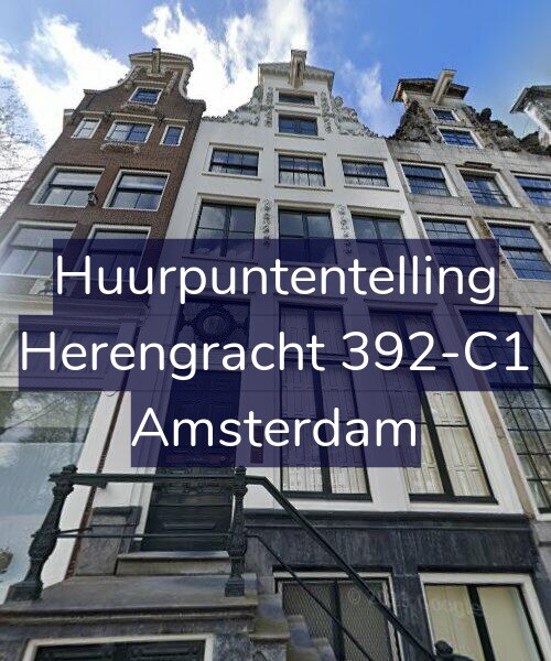 Foto gevel Huurpuntentelling voor Herengracht 392-C1, Amsterdam