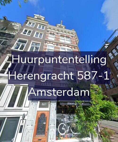 Foto gevel Huurpuntentelling voor Herengracht 587-1, Amsterdam