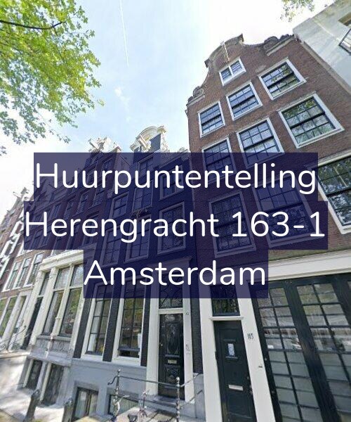 Foto gevel Huurpuntentelling voor Herengracht 163-1, Amsterdam