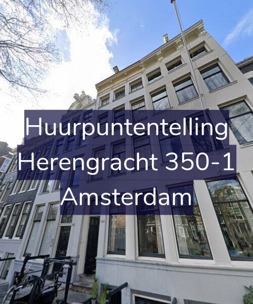 Foto gevel Huurpuntentelling voor Herengracht 350-1, Amsterdam