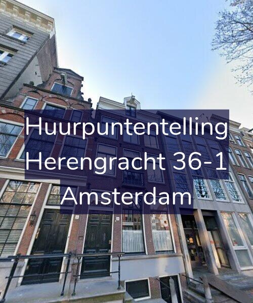 Foto gevel Huurpuntentelling voor Herengracht 36-1, Amsterdam