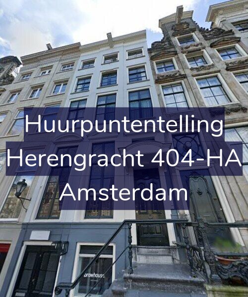 Foto gevel Huurpuntentelling voor Herengracht 404-HA, Amsterdam