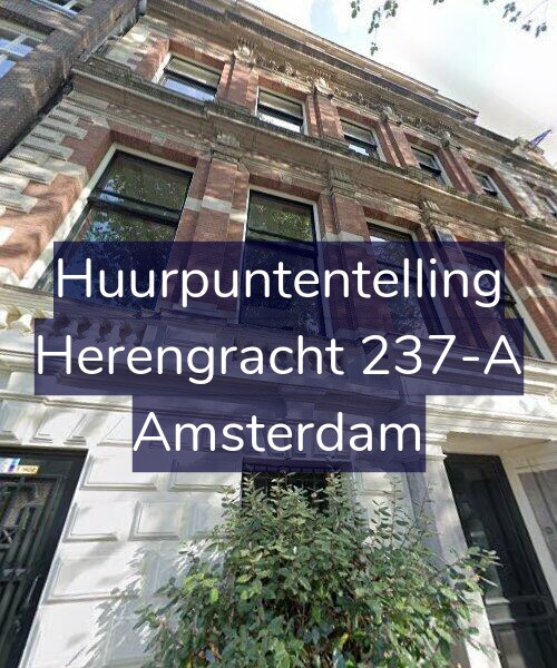 Foto gevel Huurpuntentelling voor Herengracht 237-A, Amsterdam