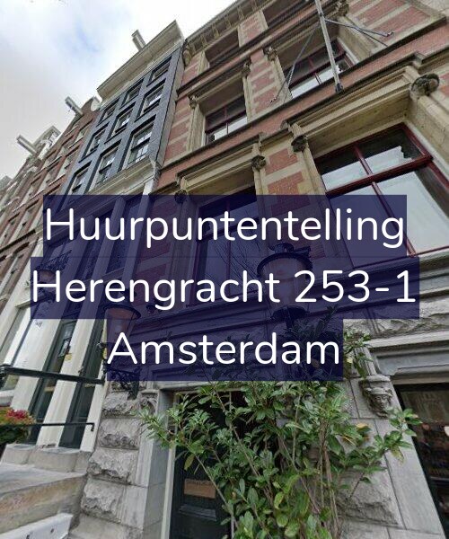 Foto gevel Huurpuntentelling voor Herengracht 253-1, Amsterdam