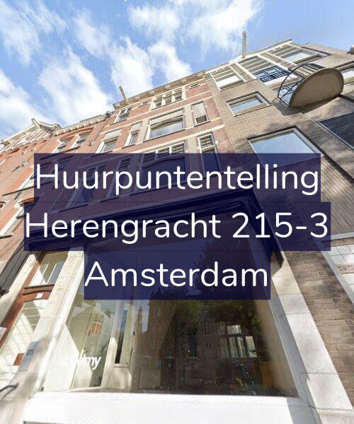 Foto gevel Huurpuntentelling voor Herengracht 215-3, Amsterdam
