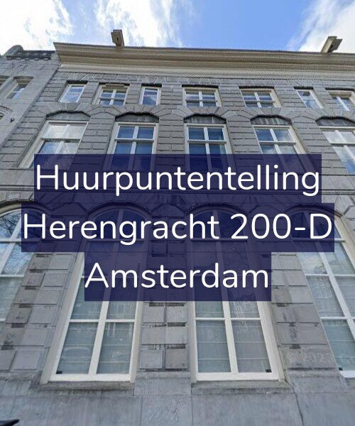 Foto gevel Huurpuntentelling voor Herengracht 200-D, Amsterdam