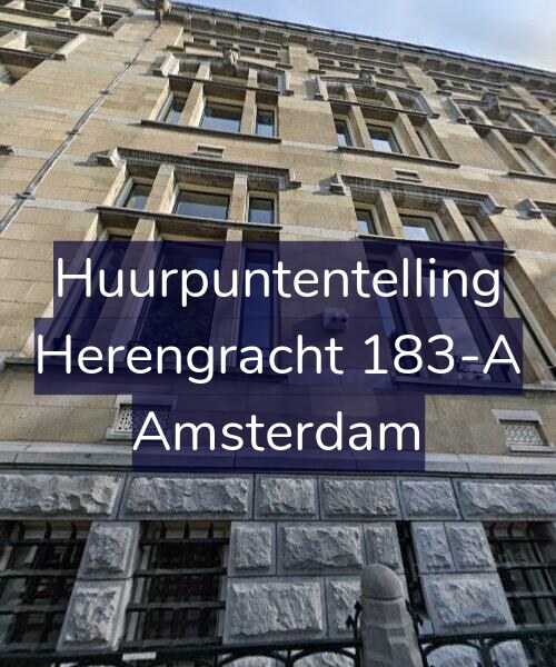 Foto gevel Huurpuntentelling voor Herengracht 183-A, Amsterdam