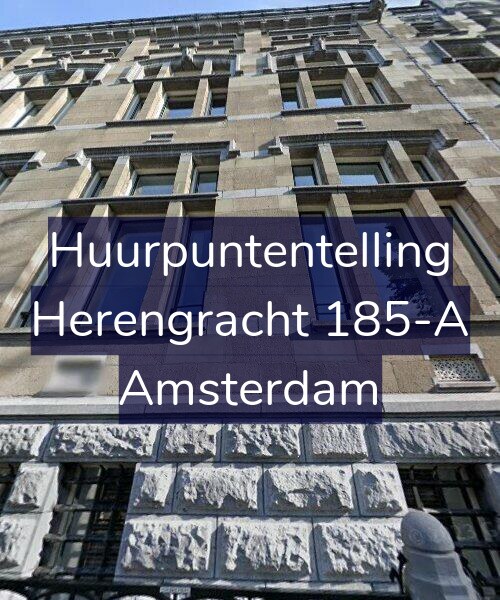 Foto gevel Huurpuntentelling voor Herengracht 185-A, Amsterdam