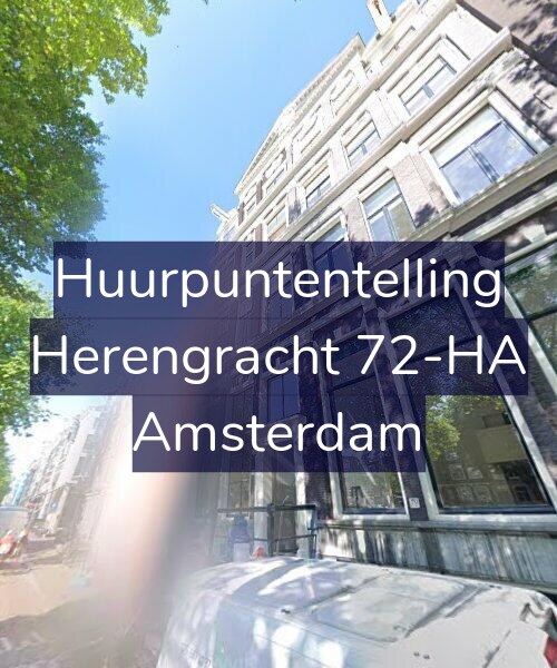 Foto gevel Huurpuntentelling voor Herengracht 72-HA, Amsterdam