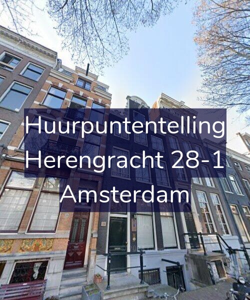 Foto gevel Huurpuntentelling voor Herengracht 28-1, Amsterdam