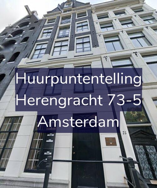 Foto gevel Huurpuntentelling voor Herengracht 73-5, Amsterdam