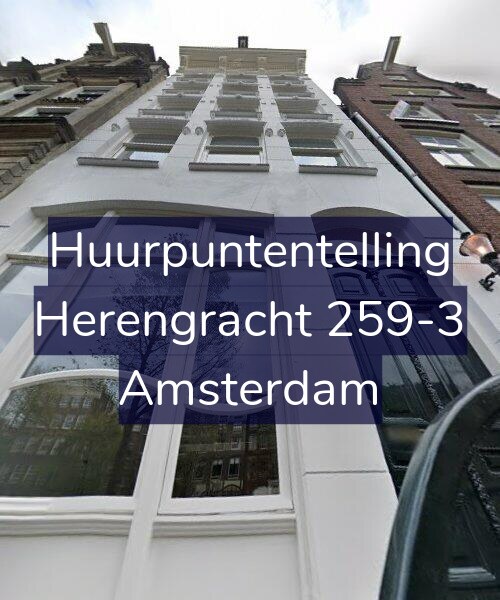 Foto gevel Huurpuntentelling voor Herengracht 259-3, Amsterdam