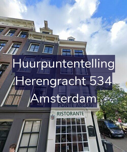 Foto gevel Huurpuntentelling voor Herengracht 534, Amsterdam