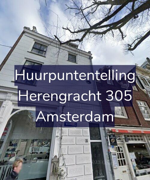 Foto gevel Huurpuntentelling voor Herengracht 305, Amsterdam