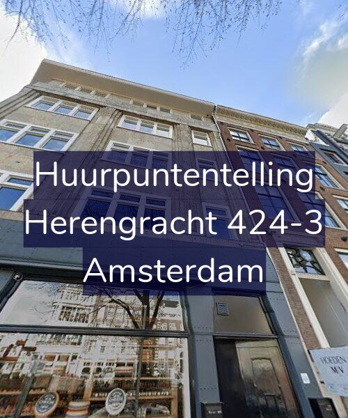 Foto gevel Huurpuntentelling voor Herengracht 424-3, Amsterdam