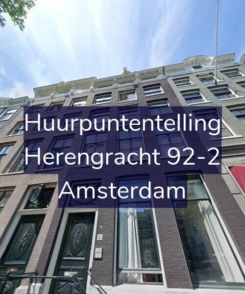 Foto gevel Huurpuntentelling voor Herengracht 92-2, Amsterdam