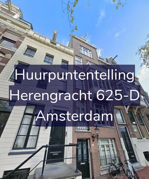 Foto gevel Huurpuntentelling voor Herengracht 625-D, Amsterdam