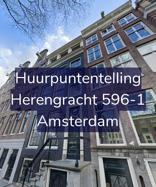 Foto gevel Huurpuntentelling voor Herengracht 596-1, Amsterdam
