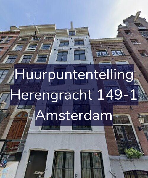 Foto gevel Huurpuntentelling voor Herengracht 149-1, Amsterdam