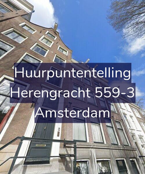 Foto gevel Huurpuntentelling voor Herengracht 559-3, Amsterdam