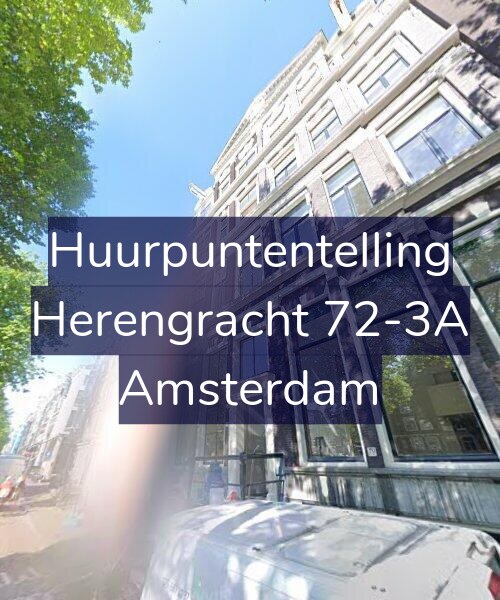 Foto gevel Huurpuntentelling voor Herengracht 72-3A, Amsterdam