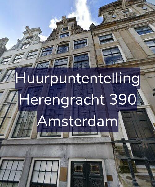 Foto gevel Huurpuntentelling voor Herengracht 390, Amsterdam