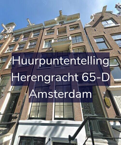 Foto gevel Huurpuntentelling voor Herengracht 65-D, Amsterdam