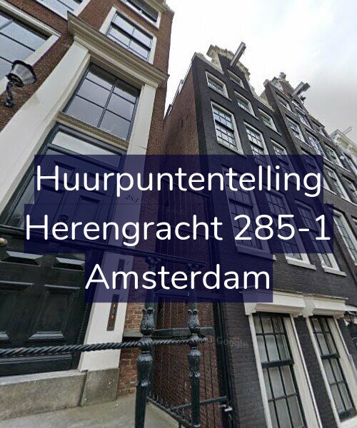 Foto gevel Huurpuntentelling voor Herengracht 285-1, Amsterdam