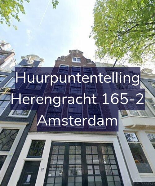 Foto gevel Huurpuntentelling voor Herengracht 165-2, Amsterdam