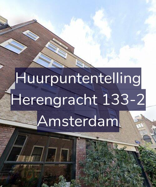 Foto gevel Huurpuntentelling voor Herengracht 133-2, Amsterdam