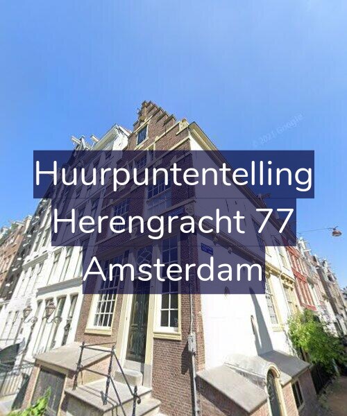 Foto gevel Huurpuntentelling voor Herengracht 77, Amsterdam