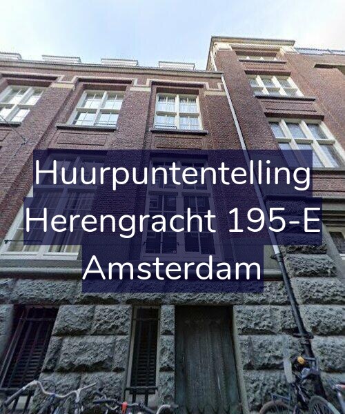 Foto gevel Huurpuntentelling voor Herengracht 195-E, Amsterdam