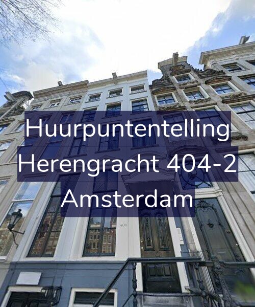 Foto gevel Huurpuntentelling voor Herengracht 404-2, Amsterdam