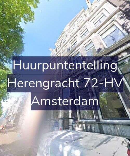 Foto gevel Huurpuntentelling voor Herengracht 72-HV, Amsterdam