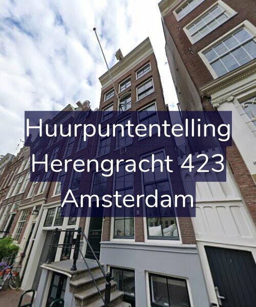 Foto gevel Huurpuntentelling voor Herengracht 423, Amsterdam