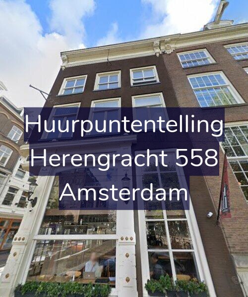 Foto gevel Huurpuntentelling voor Herengracht 558, Amsterdam