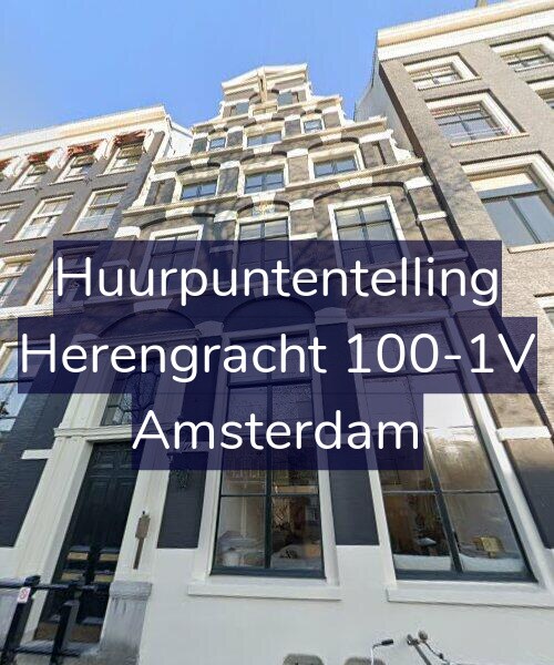 Foto gevel Huurpuntentelling voor Herengracht 100-1V, Amsterdam