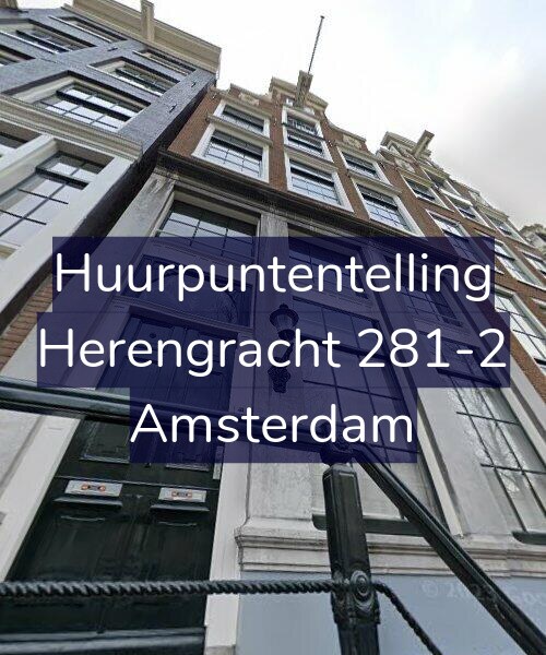 Foto gevel Huurpuntentelling voor Herengracht 281-2, Amsterdam