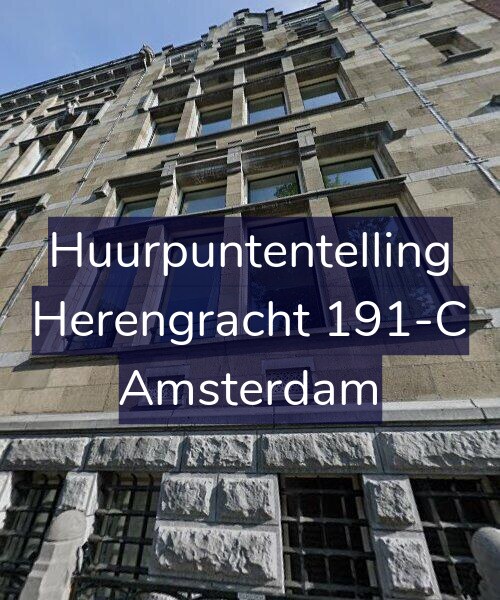 Foto gevel Huurpuntentelling voor Herengracht 191-C, Amsterdam