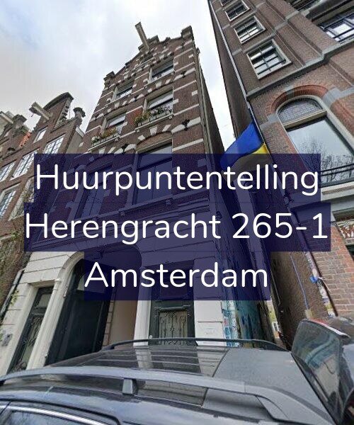 Foto gevel Huurpuntentelling voor Herengracht 265-1, Amsterdam