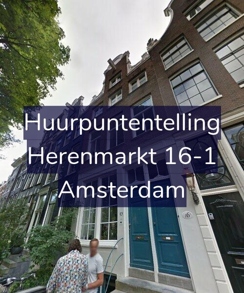 Foto gevel Huurpuntentelling voor Herenmarkt 16-1, Amsterdam