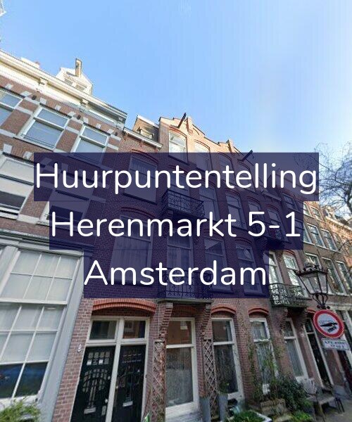 Foto gevel Huurpuntentelling voor Herenmarkt 5-1, Amsterdam