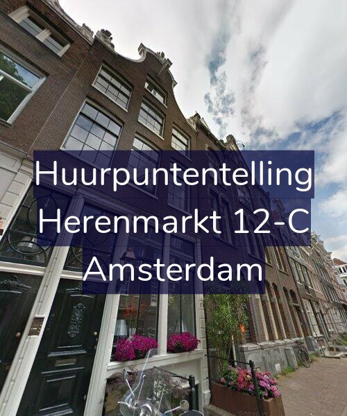 Foto gevel Huurpuntentelling voor Herenmarkt 12-C, Amsterdam