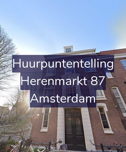 Foto gevel Huurpuntentelling voor Herenmarkt 87, Amsterdam