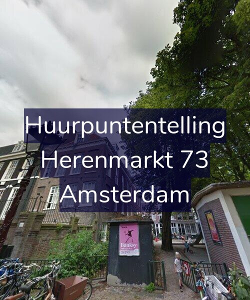 Foto gevel Huurpuntentelling voor Herenmarkt 73, Amsterdam